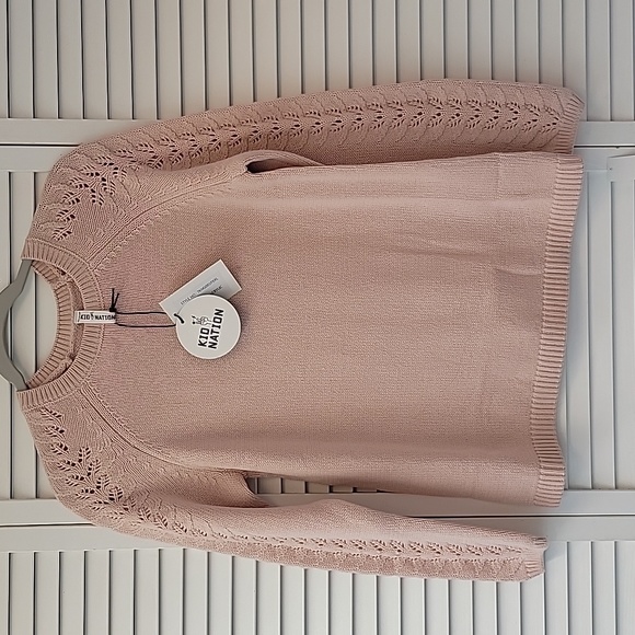 NEW! Girl's Kid Nation Pink Sweater. Size XXL. - Picture 4 of 6